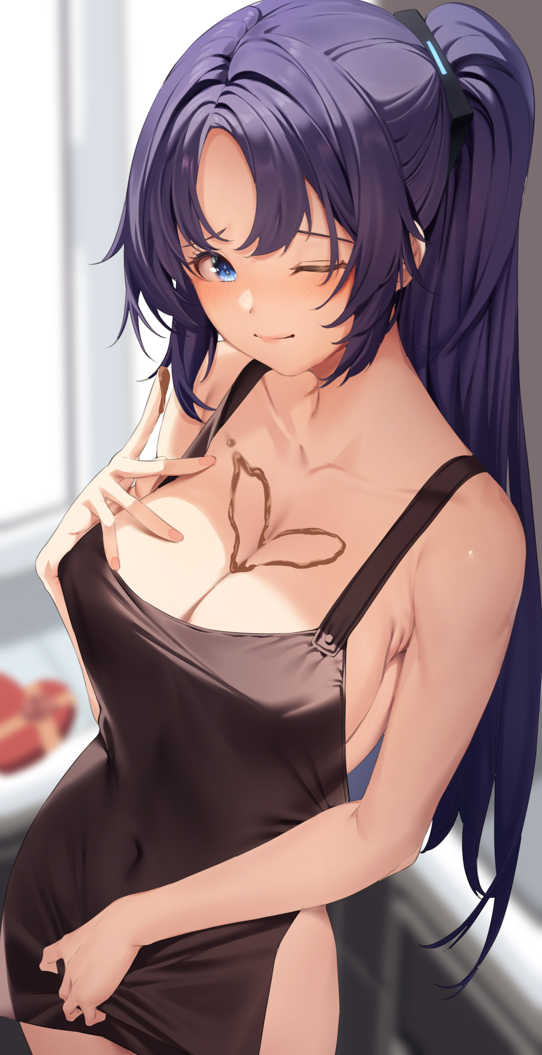 Amagimei Blue Archive Hayase Yuuka Cream Naked Apron Valentine